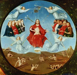 Das Urteil, Detail aus dem Tisch der sieben Todsünden und der vier letzten Dinge, ca. 1480